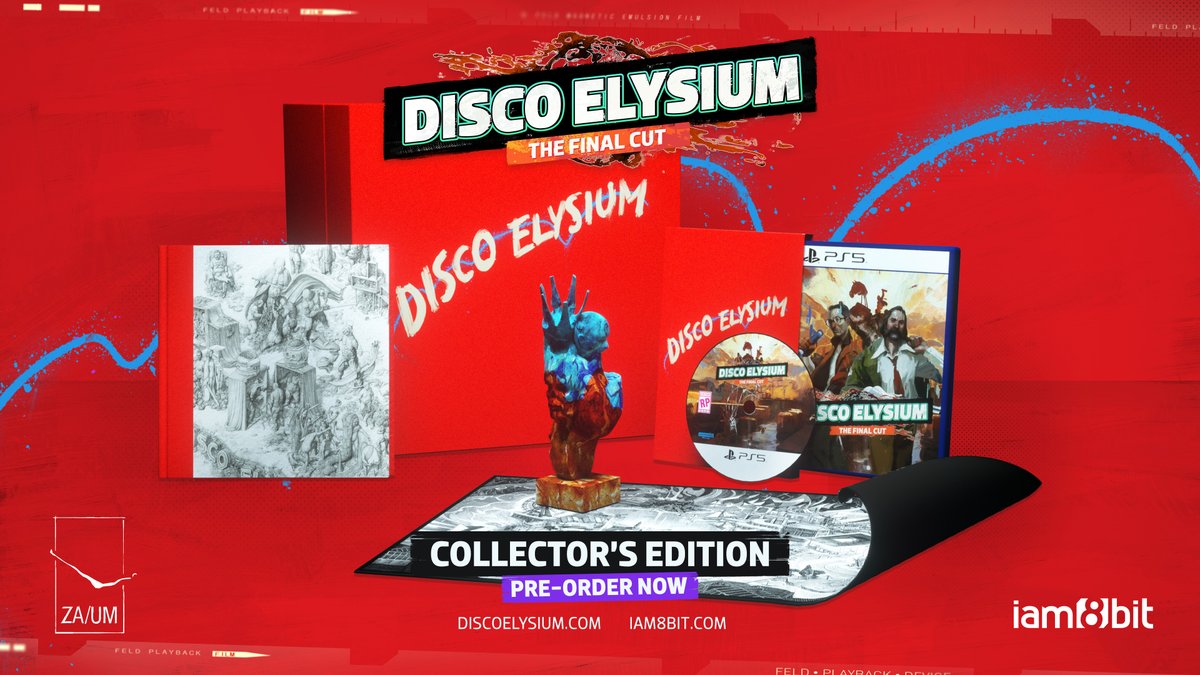 Disco Elysium On Twitter Dive Into The Minds Behind Disco Elysium With The Collector S Edition Comes With The Official 150 Page Hardbound Disco Elysium Art Book A Fabric Map Of Martinaise A
