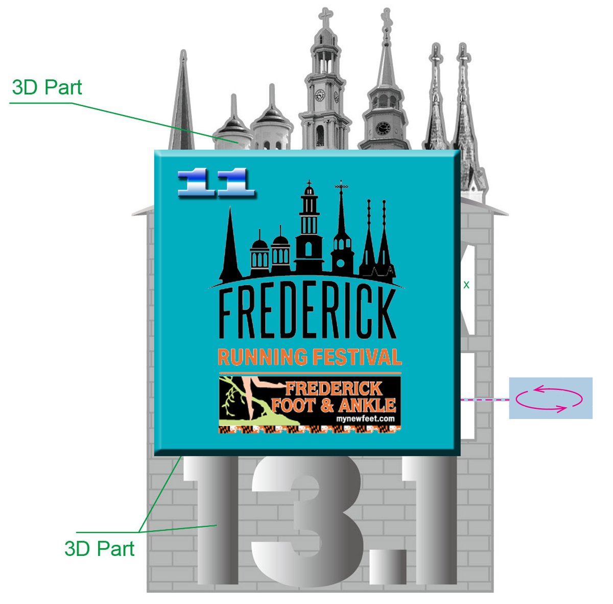 RunFrederick's tweet image. With our fourth window removed from the Medal Reveal Advent Calendar, we have a solid feel for this year’s design. But wait…CSE has to add a signature feature to its medals! Tune in tomorrow at 8 pm for the full reveal.