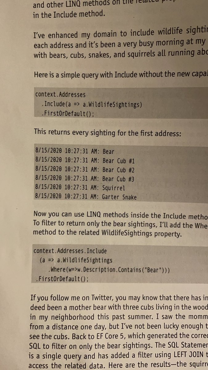 meetatang's tweet photo. Been a while but well worth the wait thanks EF CORE 5! @CODEmagazine @julielerman 🙏 https://t.co/3Z6IxpeKm4