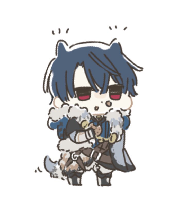 狩人シノ四コマかわいい しま 原稿中のイラスト