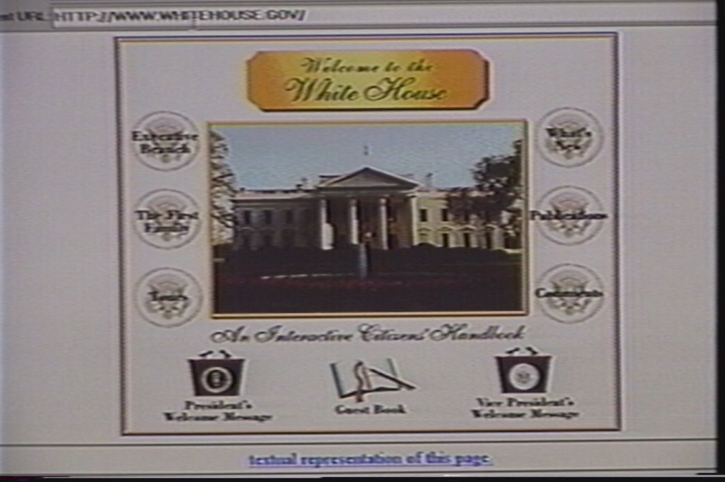oh wow, whitehouse .gov during the clinton administration
