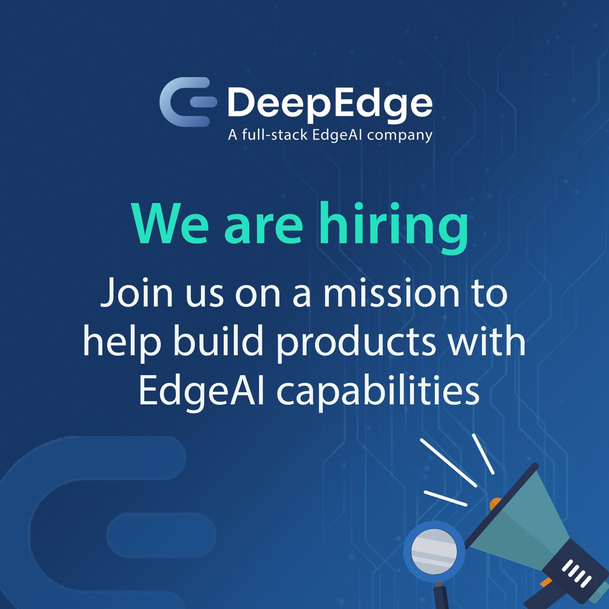DeepEdgeAI's tweet photo. @DeepEdgeAI is looking for senior #MachineLearning and #computervision #engineers to help build products with #EdgeAI capabilities
https://t.co/Fkm8itJL5b
#techjobs #WeAreHiring #deepedgeai https://t.co/Q71g9f61GM