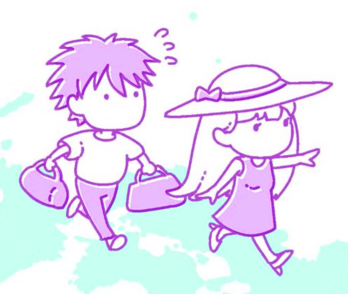 この二人のミニミニキャラが可愛くて自分でめっちゃグッズが欲しくなってる!(*⁰▿⁰*)沼りそう!
ただ自分で描かないとグッズ出ない! 