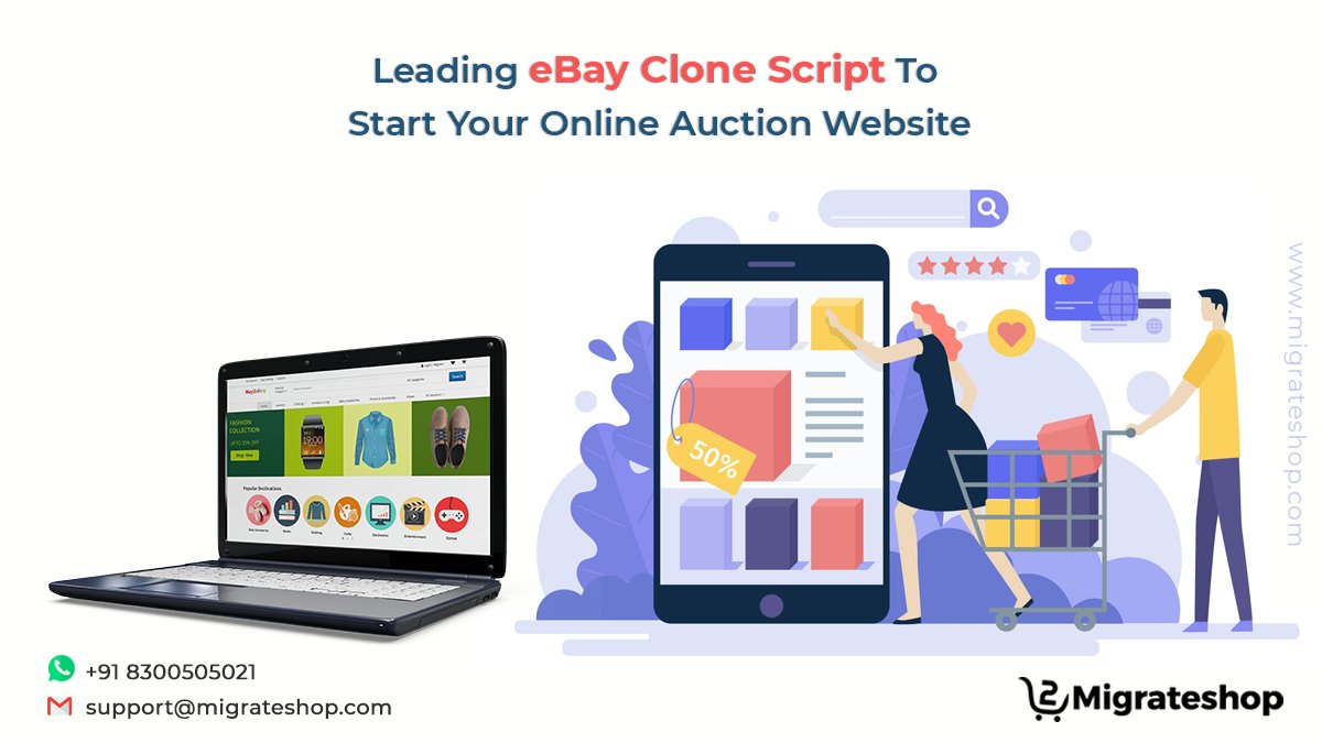 migrateshop's tweet image. Leading eBay Clone Script To Start Your Online Auction Website
More Details: bit.ly/2SXotcj
#eBay #ebayclone #ebayclonescript #auctionscript #ecommerce #B2C #marketplace #Trending #startup #entrepreneur #onlineauctionscript #buy2ebay