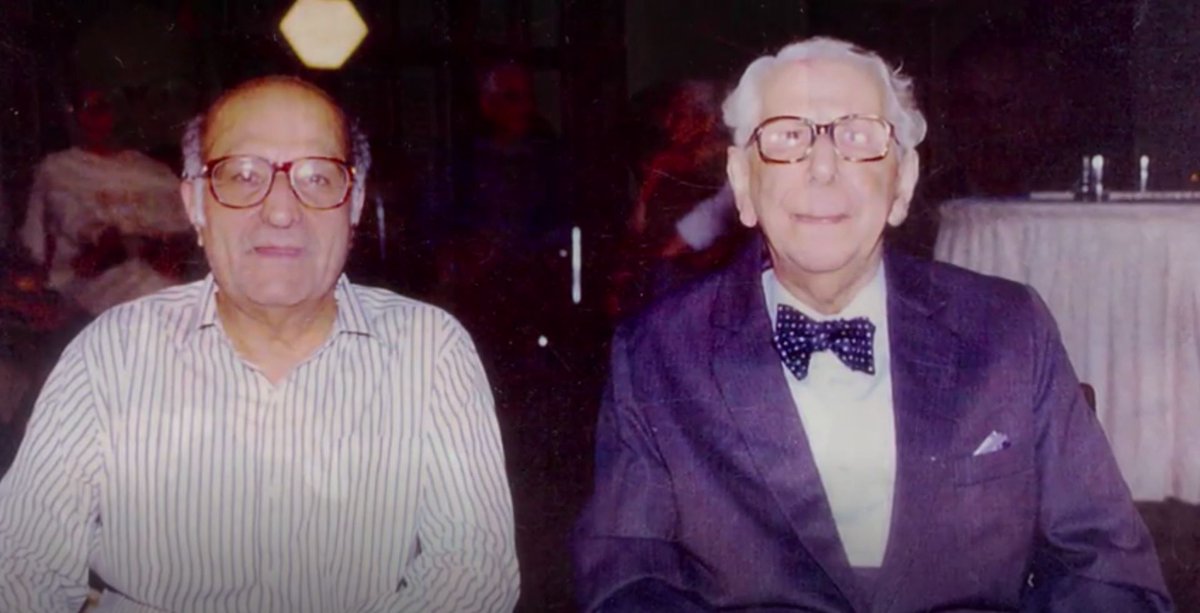 India's greatest lawyer, Nani Palkhivala with India's greatest jurist, H. M. Seervai.Both studied at GLC, and started off in Sir Kanga's chamber at Bom HC. Their relationship took a hit after Kesavananda. They eventually repaired their friendship.