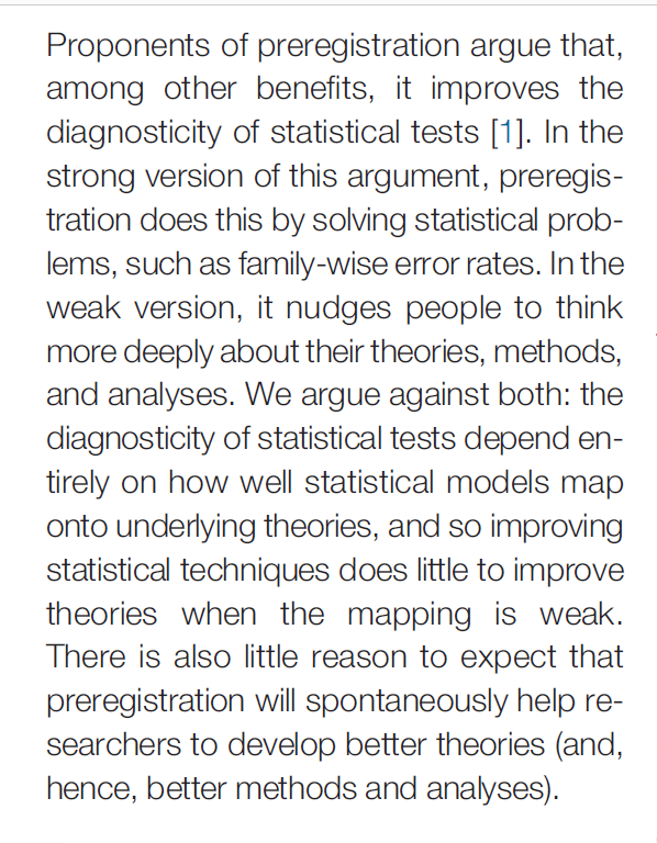 Szollosi et al. (2019). Is preregistration worthwhile?  https://doi.org/10.1016%2Fj.tics.2019.11.009(8/9)