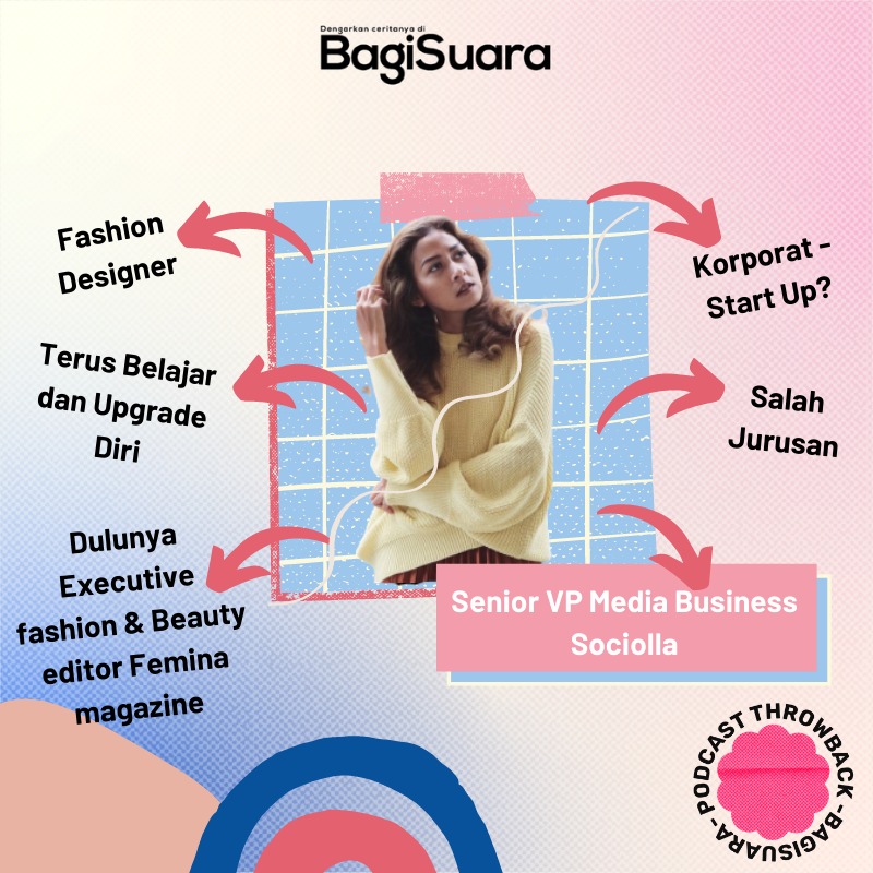 BagiSuara's tweet photo. Pernah kepikiran untuk pindah jalur karier? Kedengerannya gampang, susah, atau bahkan ga mungkin? To answer that, kita mau #PodcastThrowback ke episode kita bareng Mira Monika https://t.co/hbmDtg4MKt