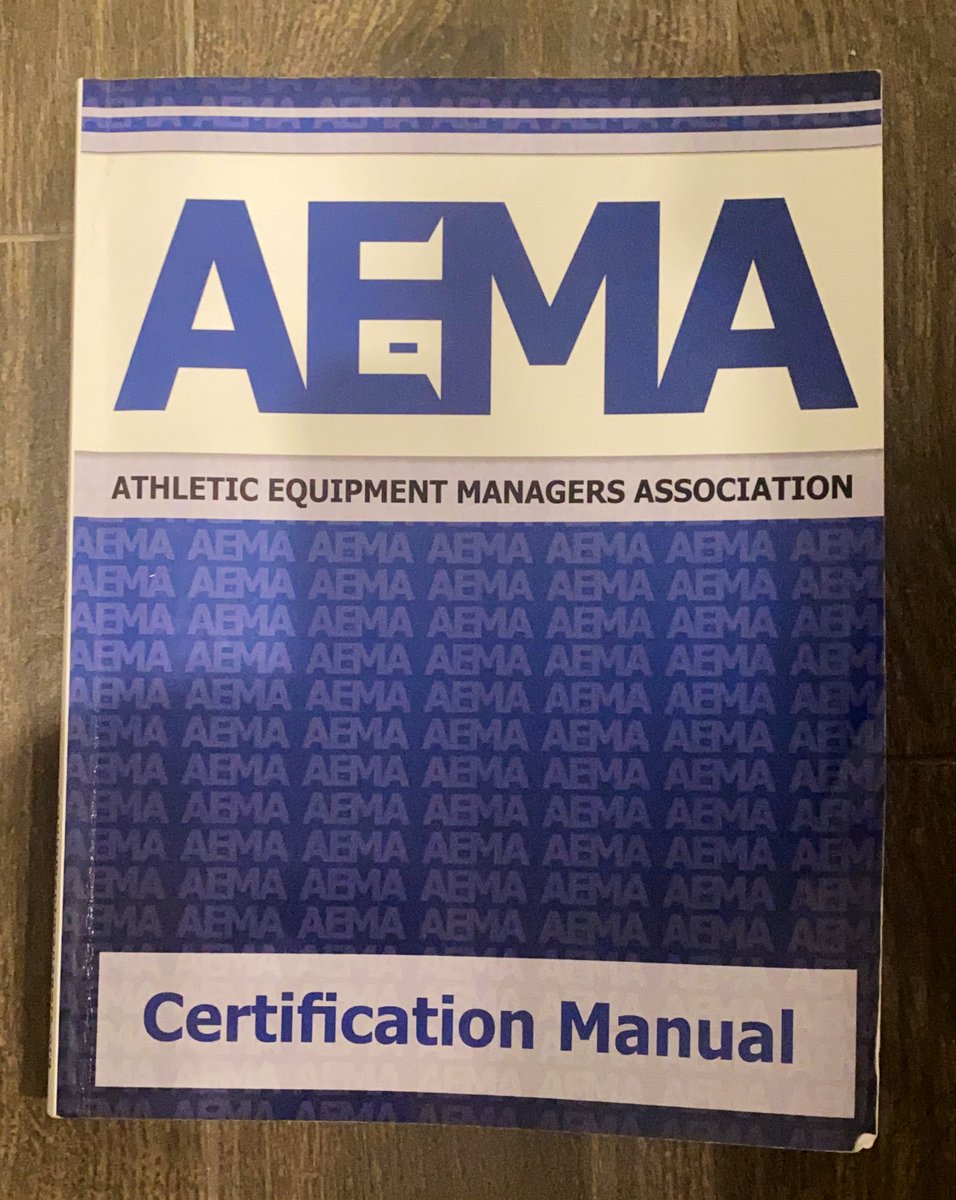 CoopSholder's tweet photo. Athletic Equipment Certification Exam in the morning! What is one good fact that I need to know/read up on before tomorrow?! #AEMA #RoadToCertification https://t.co/2JcTuVId2M