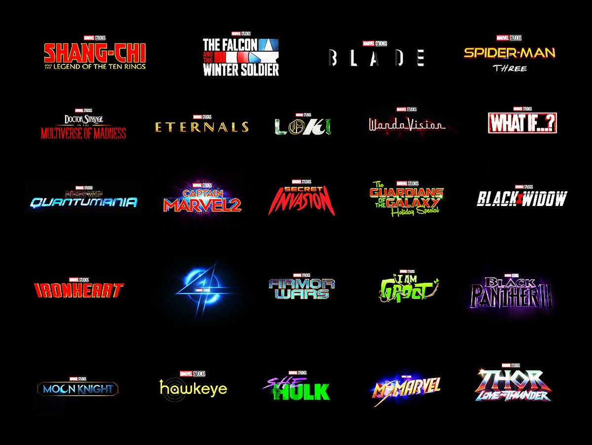 nacaomarvell's tweet photo. Com os anúncios de hoje, a Marvel Studios possui 24 projetos a partir do próximo ano. https://t.co/lY87Hh3vQV