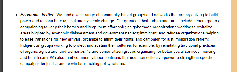 The financial backers of the CPPA include Common Steam (pushers of the economic justice agenda) and the New World Foundation, whose president is a former Clinton stooge.