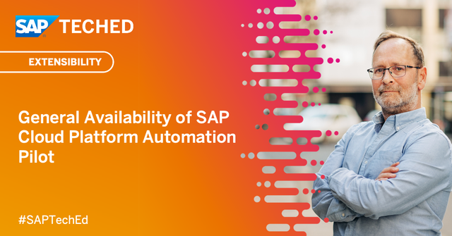 rahulmainkar's tweet photo. DevOps tools can be a lot to handle. Get predefined content and no-code ability to automate their manual operations to work on top of SAP Cloud Platform with this shiny new release. Read more in the #SAPTechEd News Guide: https://t.co/qmG1j9itCY https://t.co/fshGvXVry4