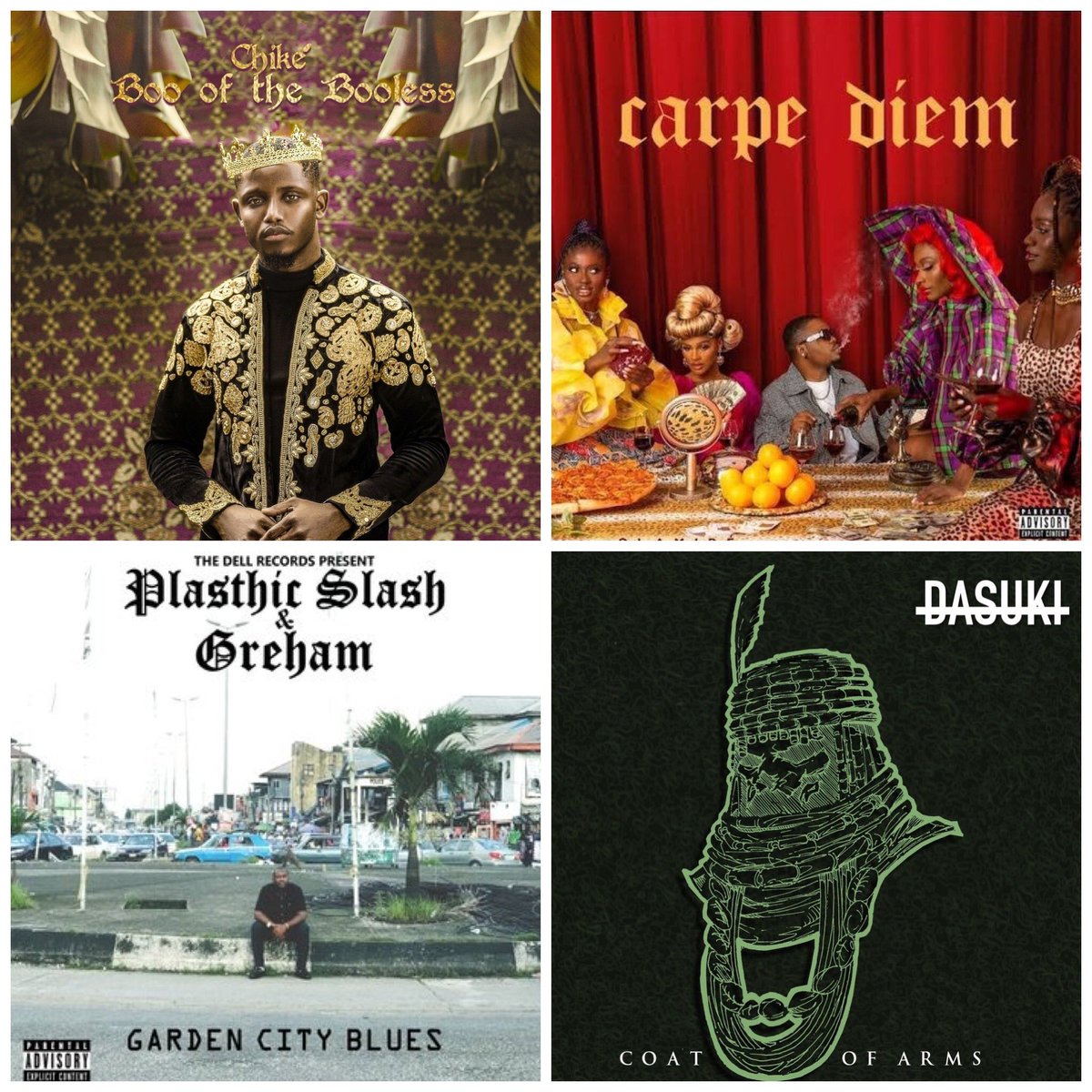 9jaGambare's tweet photo. [2020🇳🇬アルバム/EPベスト10]
🥇1 @thisisAQ 
🥈2 @burnaboy 
🥉3 @Officialchike 
4 @Olamide 
5 @plasthicslash @TheGreham 
6 @chukaobi 
7 @Illgod_ @Xplain_D_Don 
8 @basket_mouth 
9 @mobelieve_ 
10 @thisisWurlD 
です！
#AOTY #AOTY2020 #nairap 
Best Album/EP of the Year 2020 https://t.co/yGdCQM9cuN