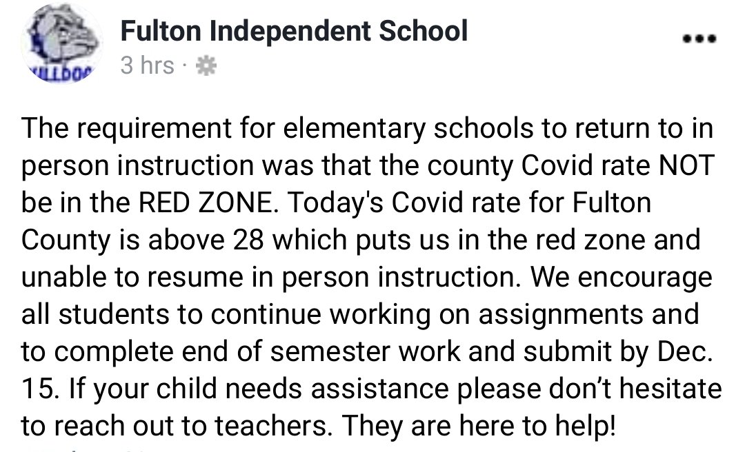 FultonCity's tweet photo. Please see the update below concerning school for next week. https://t.co/Udx1iT1b23