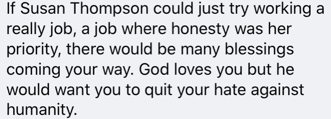 sisuvanhell's tweet photo. A local anti-masker who doesn’t like that I posted about overrun ICUs due to covid says I need to get a “really” job. Getting paid to write the news is the cause of all my curses, you see. #covidab #journalismmatters #realcomment #locallyhated #godlovesmebut https://t.co/w3eAYUZWYT