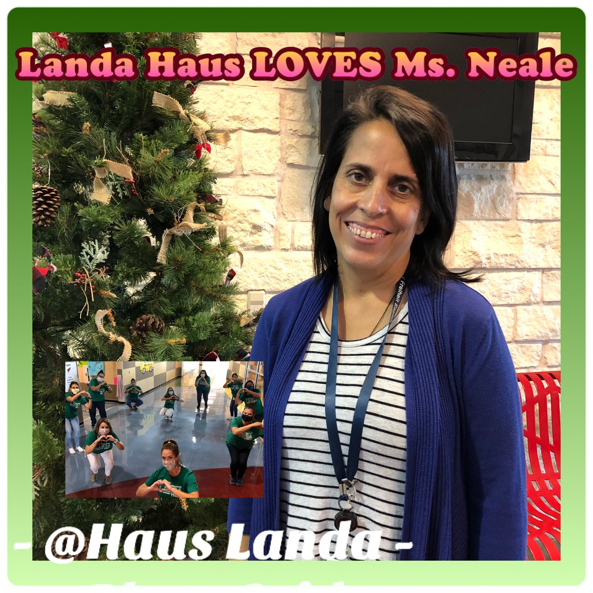 HausLanda's tweet photo. There are NOT enough words in the dictionary to describe how AMAZING and 💚LOVED💚our beautiful Title 1 Para, Ms. Neale is to #TeamFES she is simply, to put it...a BLESSING! #LOVE @Supt_comalisd @FEScomal #BetterTogether https://t.co/sQepgtpCRS