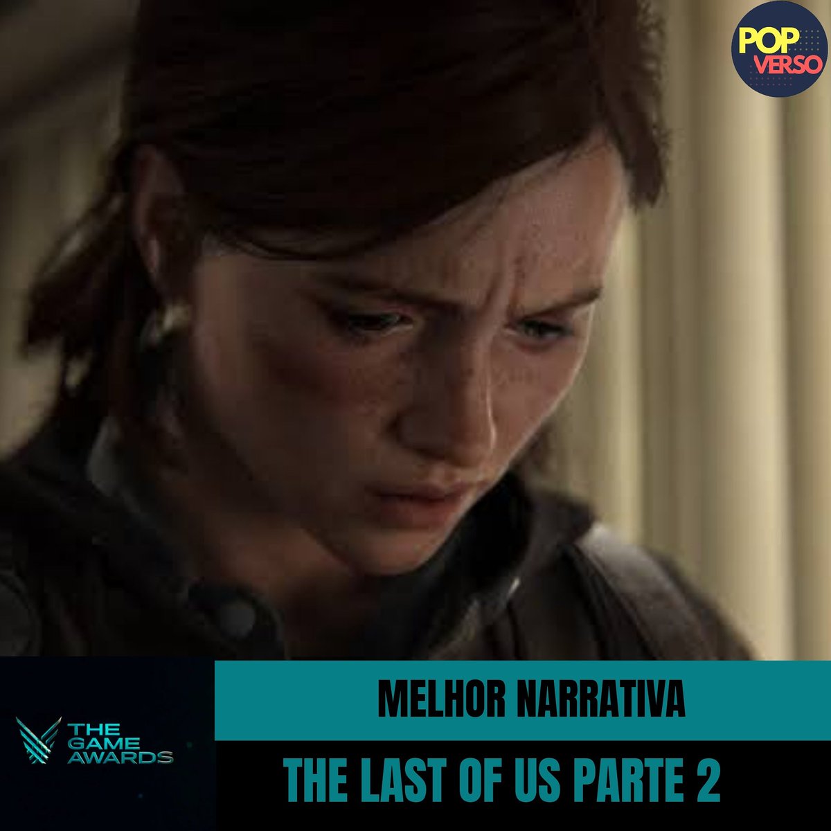 PopversoO's tweet photo. THE LAST OF US PARTE 2 continua arrasando! 

O game levou os prêmios de MELHOR NARRATIVA, INOVAÇÃO EM ACESSIBILIDADE e DESIGN DE SOM ! 

Expectativa para o maior prêmio da Noite é gigante! 

#TheLastOfUsPartII #TGA2020 #TheGameAwards2020 #TheGamesawards https://t.co/uNtxDlYrwc