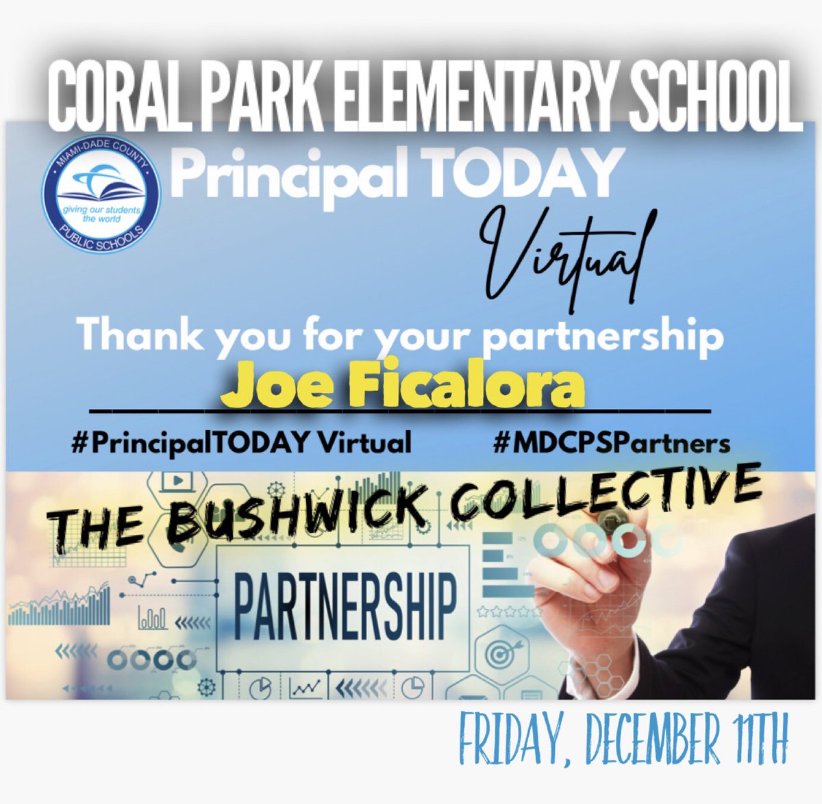 JuankyDiaz's tweet photo. Can’t wait 2 see @CoralParkElemS #principalTODAYvirtual #MDCPSPartners the 1 &amp; only Joe @TheBKcollective taking over 4 Dr. Aileen Vega @AileenVega123 tomorrow afternoon and interacting w/ the kids and staff @STEMDesignation @MDCPSSTEAM #bushwickkidscollective #bushwickcollective https://t.co/EGRVGTQ8xC