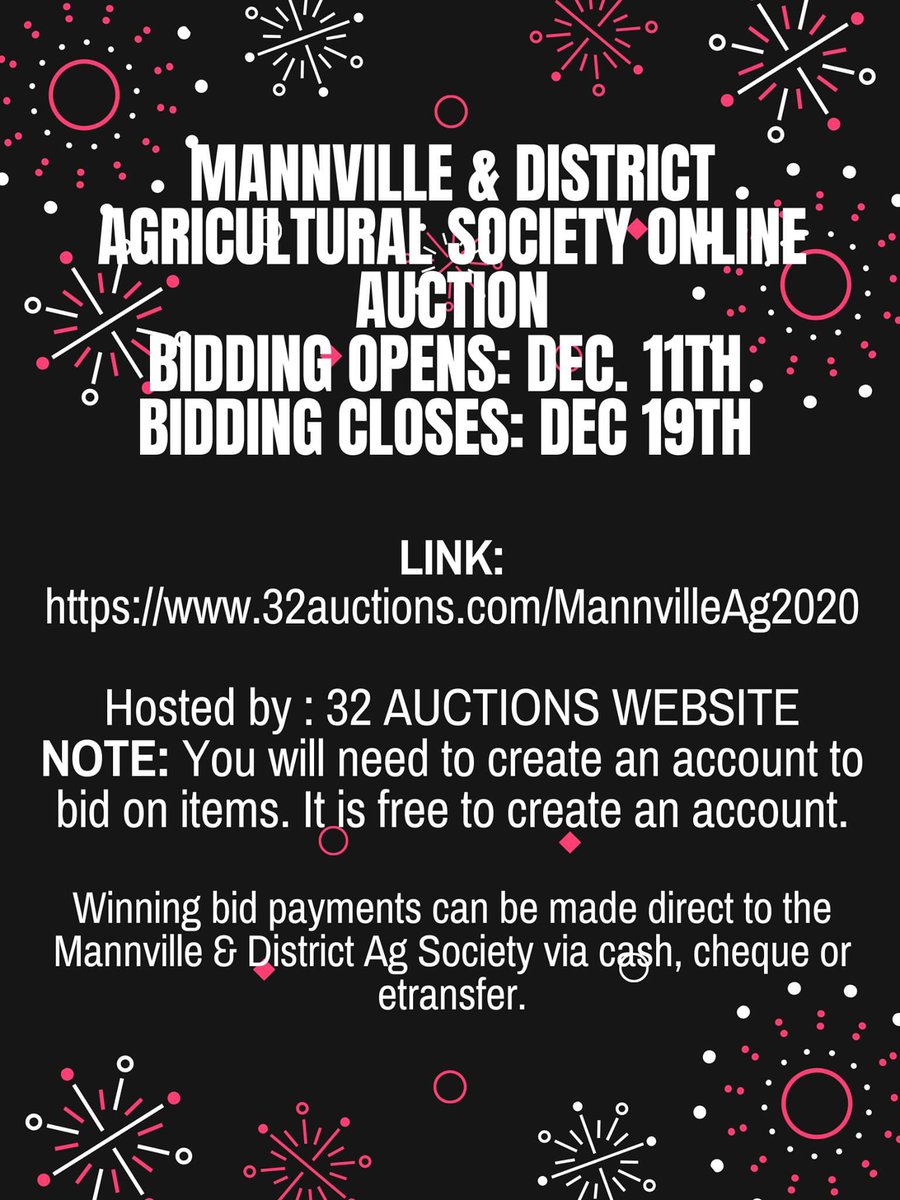 Check it out. Lots of great items to bid on to help support our Ag society