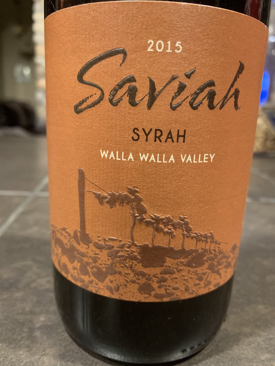 This 2015 beauty from <a href="/Saviah/">Saviah Cellars</a> is drinking so well right now. And yes, it’s a Syrah kind of night! Cheers! <a href="/vino_sphere/">Vino-Sphere</a> <a href="/SustainableKW/">Sustainable Roofing & Solar</a> <a href="/owenbargreen/">Owen Bargreen</a> <a href="/Wa_State_Wine/">Washington Wine</a> <a href="/WWValleyWine/">Walla Walla Valley Wine</a>