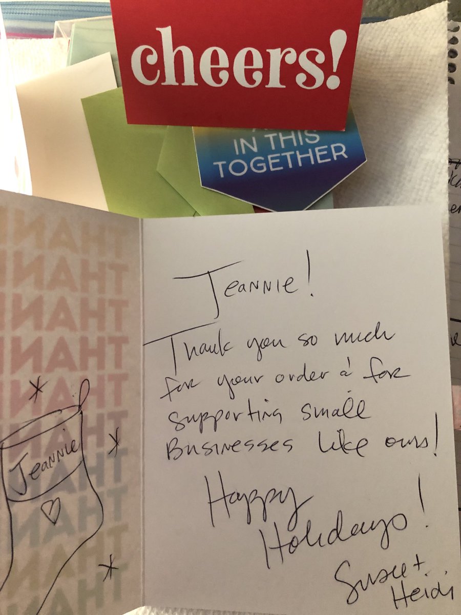 MatteucciJ's tweet image. Looking to support a cool #smallbusiness this #holiday season? Ordered a box of stylish holiday cards from ⁦@RSPstudio⁩, and they not only arrived quickly..they sent me an adorable thank you card (and free gift tags) for my order ❤️