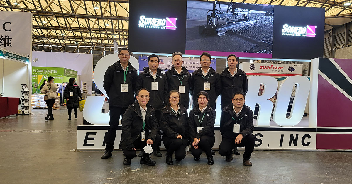 Somero_Inc's tweet photo. Proud to have our team at World of Concrete Asia and be part of this successful show! #wocasia #worldofconcrete2020 #worldofconcreteasia #concrete #construction #equipment https://t.co/Y1J6SM2fHH