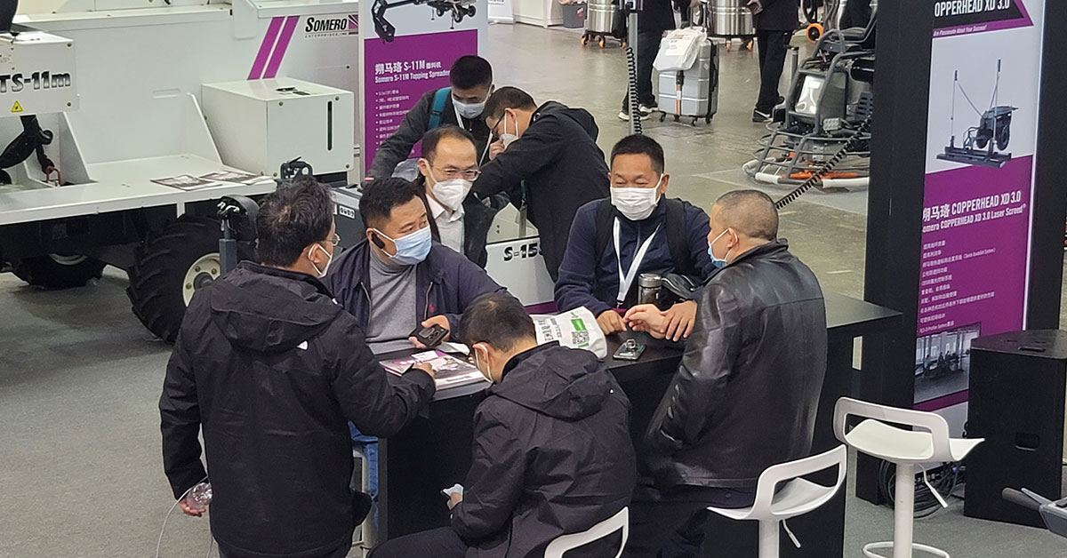 Somero_Inc's tweet photo. Proud to have our team at World of Concrete Asia and be part of this successful show! #wocasia #worldofconcrete2020 #worldofconcreteasia #concrete #construction #equipment https://t.co/Y1J6SM2fHH