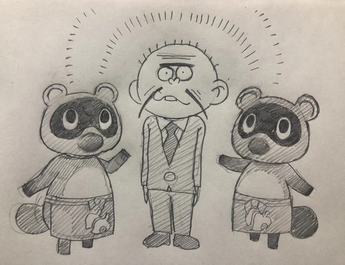 インスタでリクエスト募集したらまめきち/つぶきち/聖澤庄之助っていうカオスなの来て本気で描いた 
