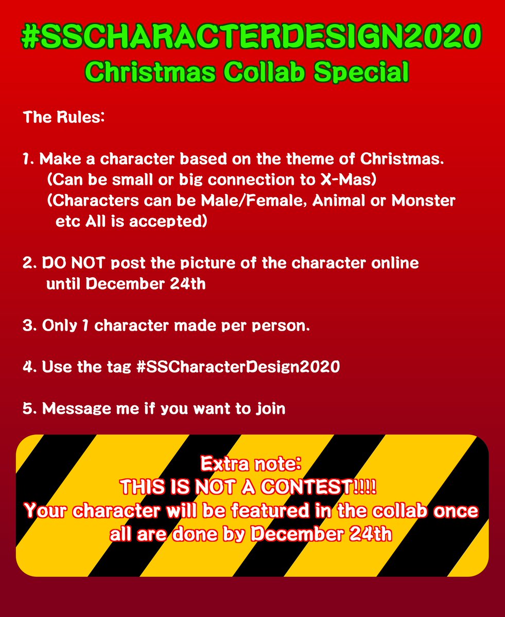 ScorchingShadow's tweet photo. Now there are atleast two special events left. #WinterSolstice &amp; of course #Christmas 
So I thought why not do something
for #Xmas by making a #Collab of not just my future Xmas character but all of your potential future ones
please consider joining.
#SSCharacterDesign2020 https://t.co/pcGRItwDXs