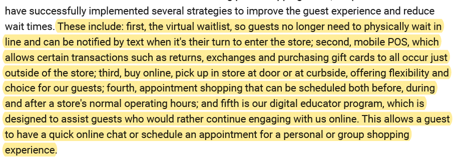 5/ Impressive adaptability during Covid-19 to reduce wait times for the customers.