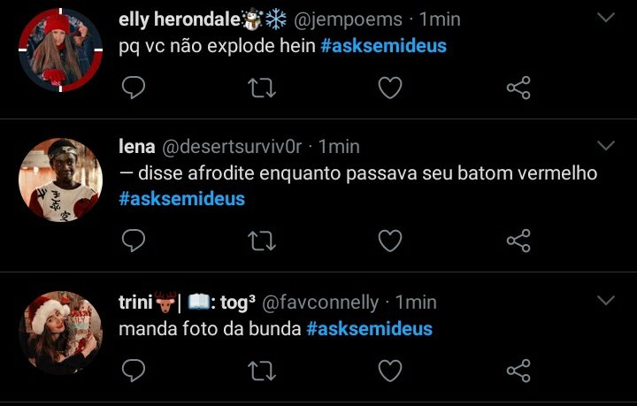 bridgjckson's tweet photo. Vazou off da Afrodite #asksemideus https://t.co/4lngasEsRP