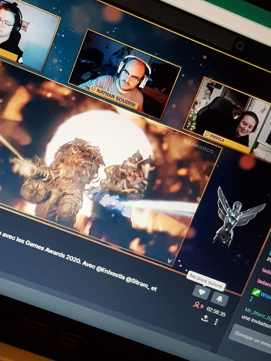 Enixestla's tweet photo. &amp; les 600 follows sur @LeNexusLive à 3h30 pour les #GameAwards2020 https://t.co/xpt0pKkWrY