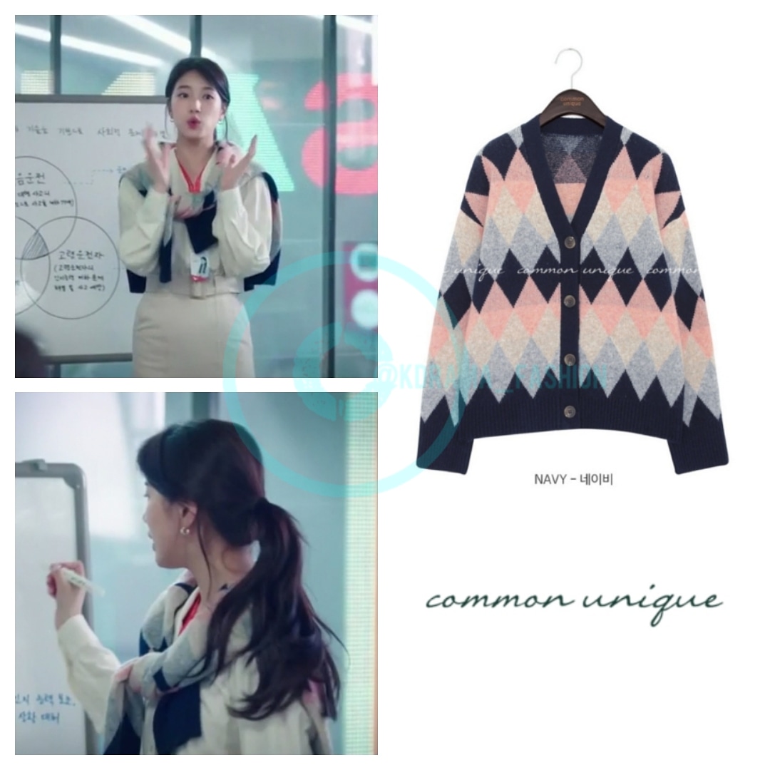 kdrama__fashion's tweet photo. Suzy wore COMMON UNIQUE Ever Argyle Knit Cardigan, Navy in Start-Up Episode 16.
#suzy #baesuzy #수지 #배수지 #스타트업 #드라마패션 #커먼유니크 #COMMONUNIQUE #startupdrama #start_up #startup #suzystyle #suzyfashion #startupdramafashion https://t.co/rdo4fyin5J