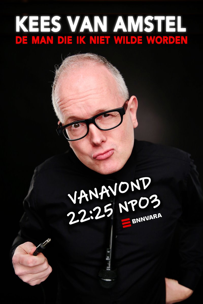 Vanavond kun je keihard lachen, want de cabaretshow ‘De man die ik niet wilde worden’ van <a href="/keesvanamstel/">kees van amstel</a> wordt uitgezonden! Kijken! 22:25 op NPO 3 🎉📺 #KeesvanAmstel #comedy #cabaret #lol
