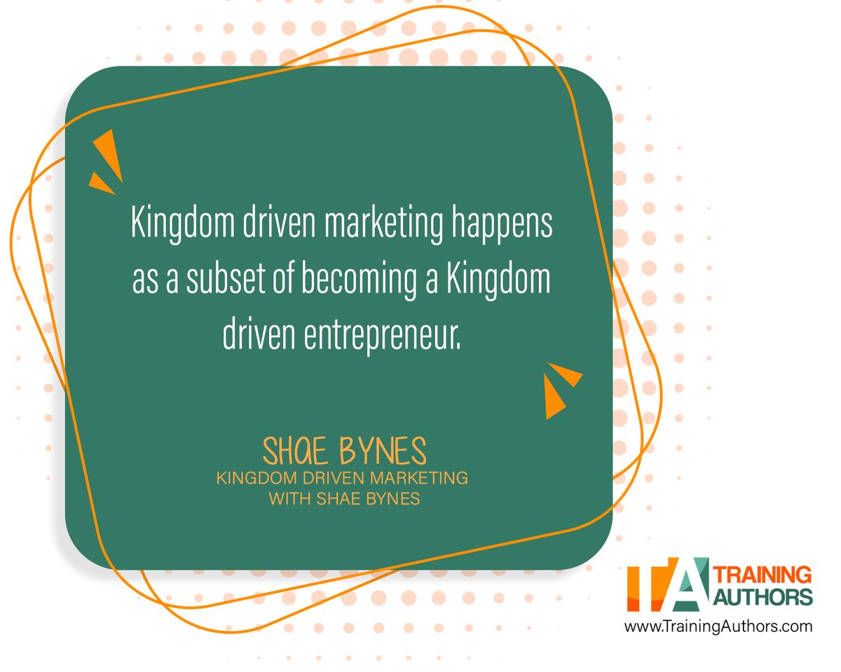 shelleyhitz's tweet photo. Learn Kingdom Driven Marketing with Shae Bynes, CEO of Kingdom Driven Entrepreneur as she talks about Kingdom driven marketing for authors here: https://t.co/PGlRUp3XEG

#kingdommindset #christianentrepreneurs #kingdomdriven #marketingtips #kingdomentrepreneur https://t.co/3sS506Bi8D
