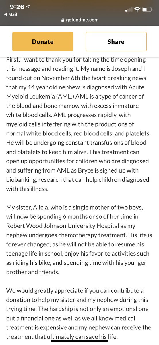 #TeamBryce !!!!💛 Let’s show up for this Old Bridge family, they deserve it 😊 Donations will be collected at the drive by and we’re working on a second drop-off location. Spread the word!