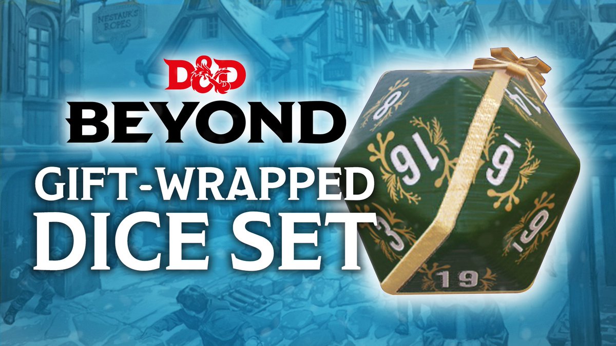 D&D Beyond on Twitter: "Anyone who buys a gift on D&amp;D Beyond before the  end of the day on January 4th will receive a special gift-wrapped dice set  in your My Dice