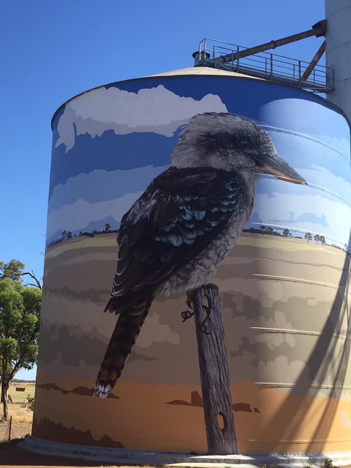 my friend debbie, who i went to school with, recently went to the silo art trail. and i think she went on a bit of a wine trail too lol. so i will post some of the photos she took