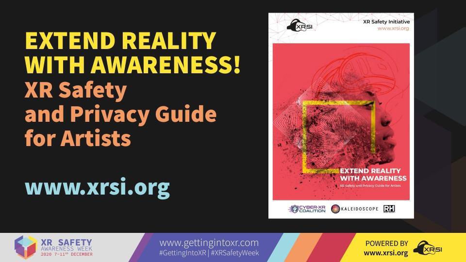 XRSIdotorg's tweet photo. Day4 #XRSafetyWeek: #Privacy & #Security consideration might not be a part of the natural creative process. However, it is essential to pay attention to these aspects whn designing & developing.
So, we just released #XRSafety guide for Artists. Downloadπ https://t.co/p8Rk1wpFkZ https://t.co/FpvaUsGVP4