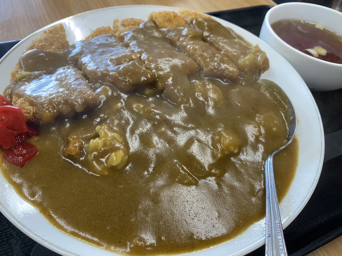 ワンクッション佐藤 No Twitter カツカレー 700円 五十番 桐生市 桐生ふるさと大使 ワンクッション佐藤 ランチ ランチソムリエ 桐生のグルメ 桐生グルメ王 桐生ランチ王
