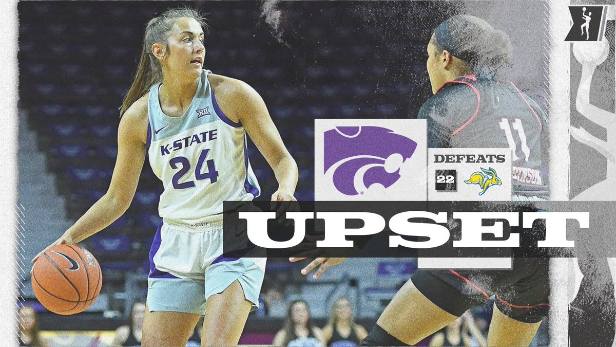 UPSET! 

<a href="/KStateWBB/">K-State Women's Basketball</a> defeats No. 22 South Dakota State 62-53!

#ncaaW