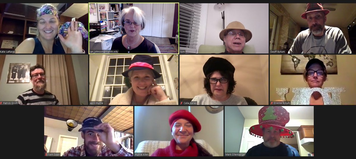 Jan_Johnson's tweet photo. My Friends U Intro to Sp Direction Class! Hat Night. Last class signs. Love you all! https://t.co/YByvLMbzRH