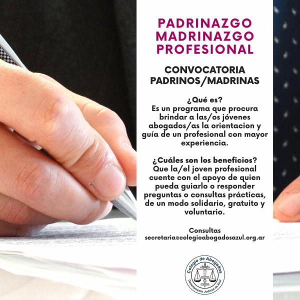 colabogadosazul's tweet photo. 🗞#NoticiasCAA | 🆕Comienza a implementarse el programa de Padrinazgo/Madrinazgo Profesional que procura brindar a las/os jóvenes abogadas/os la orientación y guía de un/a profesional con mayor experiencia ➡ https://t.co/1GS0jCAUMi
#CAA2020 #SiempreJuntoAvos #Conectados https://t.co/DXY48dkpqT