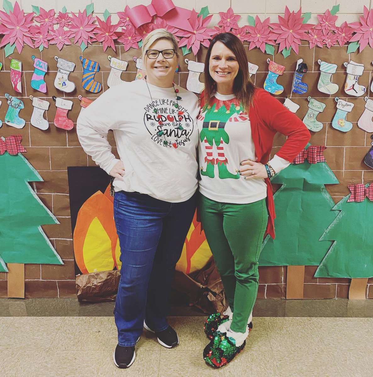 theteachermrse's tweet photo. On the SIXTH day of Christmas, my CEH friends and me, wore our BELLS and were all JINGLY. π
#12dressupdaysofchristmas #CEHpride #jacketjoypride #kindnessmatters
#teacherstrong #iteachmath #beaCHAMPION #beaLIGHT #betheone #kidsdeserveit #rcainspired #believe #youdoYOU https://t.co/BWQr022CvM