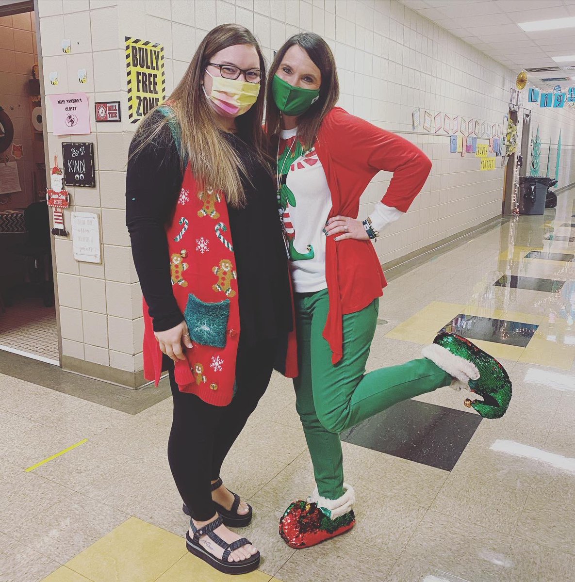 theteachermrse's tweet photo. On the SIXTH day of Christmas, my CEH friends and me, wore our BELLS and were all JINGLY. π
#12dressupdaysofchristmas #CEHpride #jacketjoypride #kindnessmatters
#teacherstrong #iteachmath #beaCHAMPION #beaLIGHT #betheone #kidsdeserveit #rcainspired #believe #youdoYOU https://t.co/BWQr022CvM