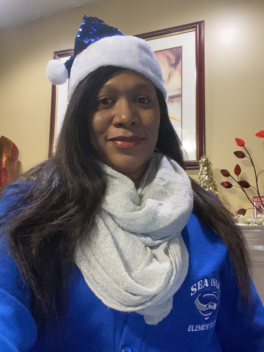 SeaIsleSeahawks's tweet photo. Today’s theme: Silver Bells. We wore silver, white, and blue. Tomorrow’s theme is Holiday Cheer. Let us know who you cheer for by wearing your favorite sports team gear.  #SeaIsleStyle #WinterBreak #12DaysCountdown https://t.co/P6zpVwlpcM