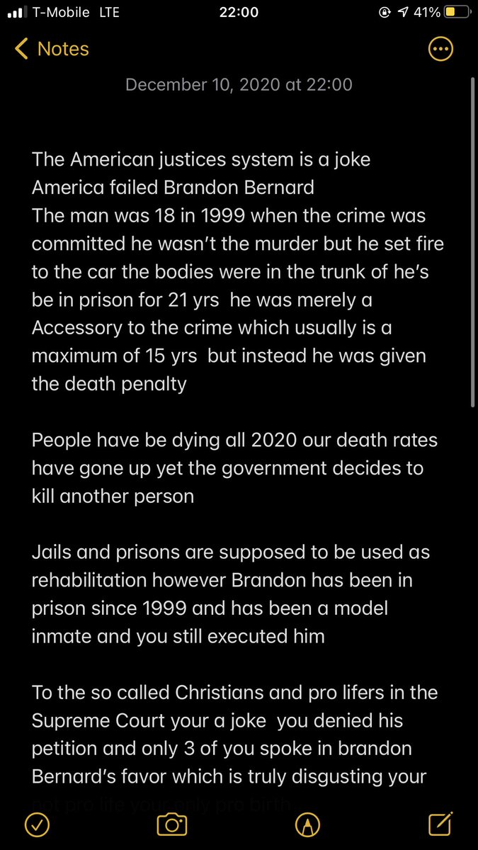 Secretlys_voice's tweet photo. Because I can’t write everything in a tweet because the limit on characters
You can read the photos on what i have to say
#ripbrandonbernard #BrandonBernard #SAVEBRANDON https://t.co/IiPEcZcggV