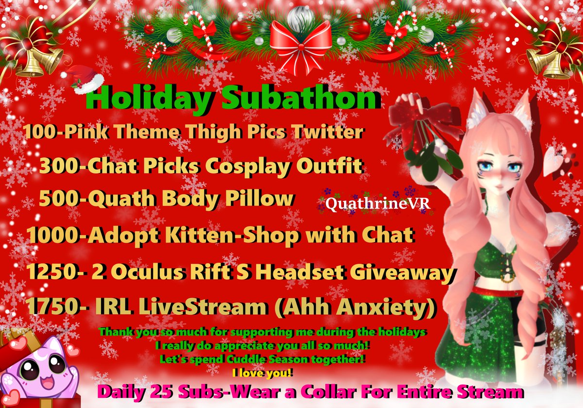 QuathrineVR's tweet photo. I dunno thought this could be fun we have until the 10th!
***Chat Made Me Wear a Collar Today!! LEWD!***💋 https://t.co/zGCzk4HgQ0