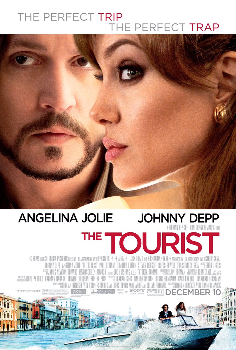 FilmNewsNos's tweet photo. 🎬MOVIE HISTORY: 10 years ago today, December 10, 2010, the movie ‘The Tourist’ opened in theaters!
#AngelinaJolie #JohnnyDepp #PaulBettany #TimothyDalton #StevenBerkoff #RufusSewell #ChristianDeSica #AlessioBoni #ChristinaMagargle #GiovanniGuidelli #RaoulBova #IgorJijikine https://t.co/p1Nv3VLXvf
