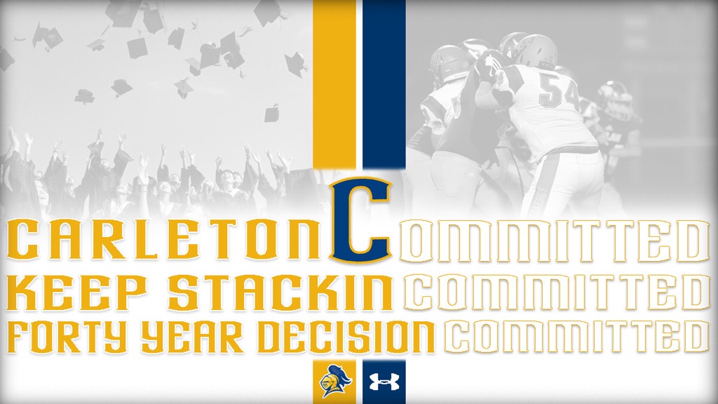 declan_schwab's tweet photo. I am incredibly honored and excited to announce I have been accepted into the Carleton College Class of 2025! Thank you @CoachJournell, @coachvanepps, @CoachBobDavies, and all of @CarletonFB! #keepstackin #GoKnights #watertheboo https://t.co/GATjXMxQ3r