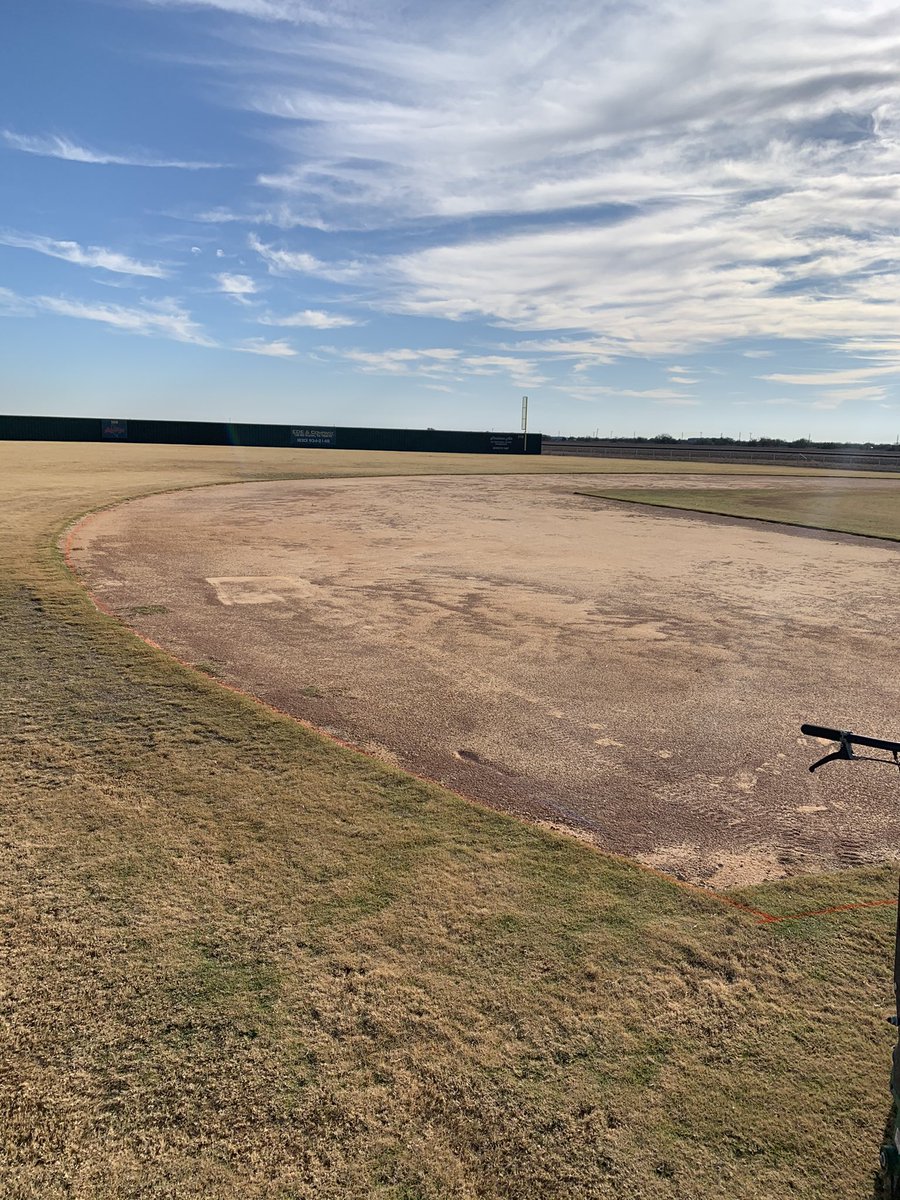 CTFieldscapes's tweet photo. Busy day at Knippa ISD! Infield renovation with #TurfaceMVP. Good luck to the ROCKCRUSHERS this year! https://t.co/Q3gnGQF6gQ